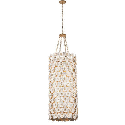 Niu 12-Light Foyer Pendant in Fawn Gold