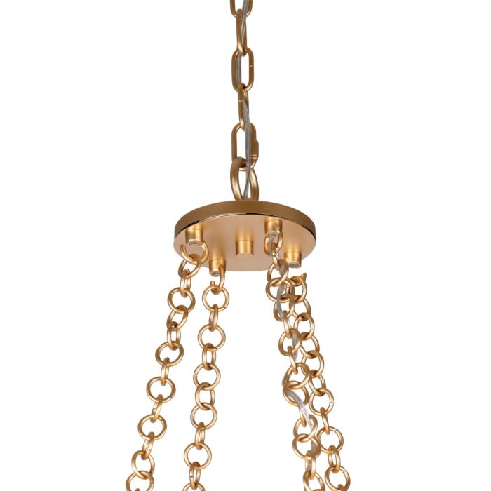 Niu 12-Light Foyer Pendant in Fawn Gold