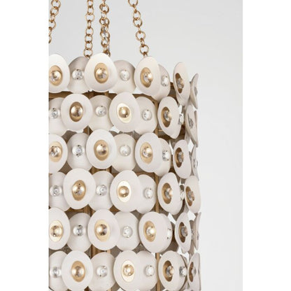 Niu 12-Light Foyer Pendant in Fawn Gold