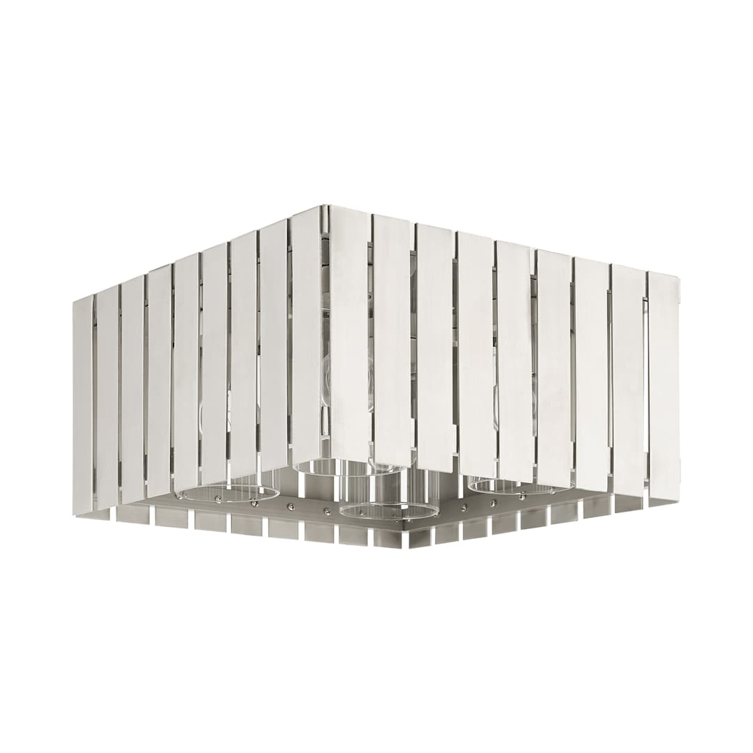 Greenwich 4 Light 13" Wide Flush Mount Outdoor Ceiling Fixture