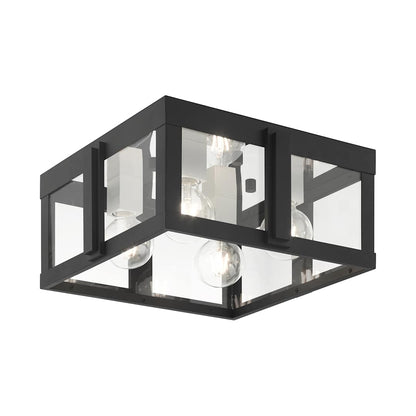Lexington 4 Light 16" Wide Outdoor Flush Mount Square Ceiling Fixture