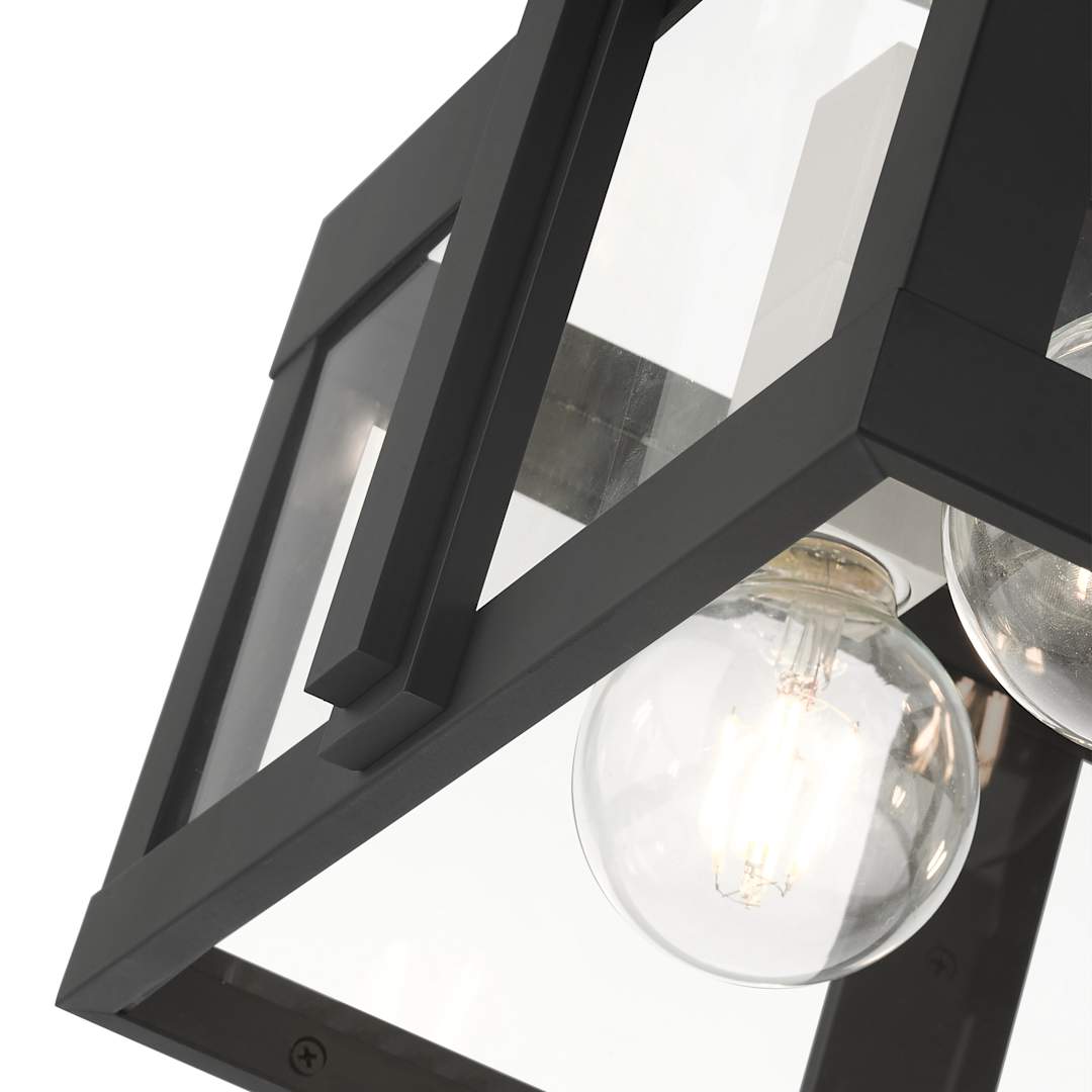 Lexington 4 Light 16" Wide Outdoor Flush Mount Square Ceiling Fixture