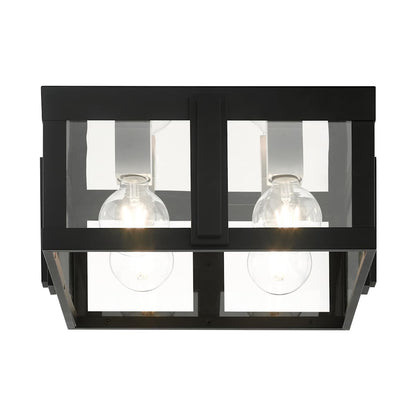 Lexington 4 Light 16" Wide Outdoor Flush Mount Square Ceiling Fixture