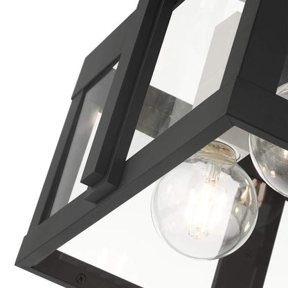 Lexington 4 Light 16" Wide Outdoor Flush Mount Square Ceiling Fixture