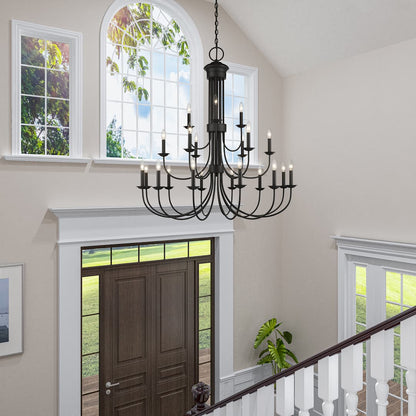 Estate 21 Light 42" Wide Taper Candle Style Chandelier