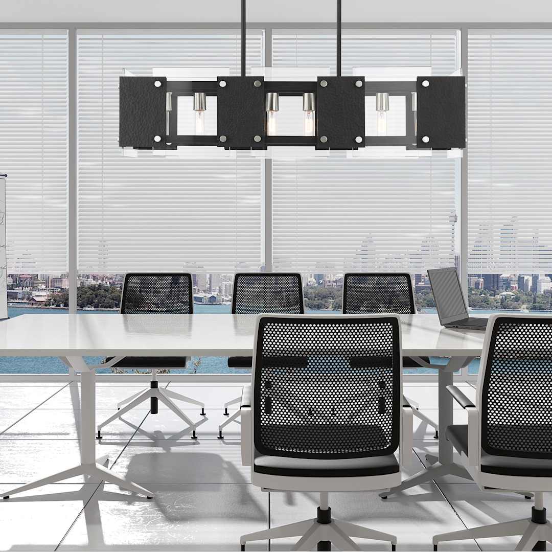 Barcelona 8 Light 12" Wide Linear Chandelier
