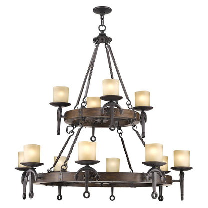Cape May 12 Light 2 Tier Chandelier