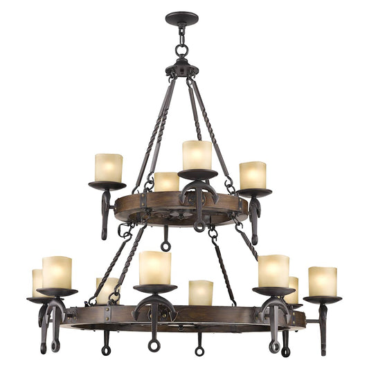 Cape May 12 Light 2 Tier Chandelier
