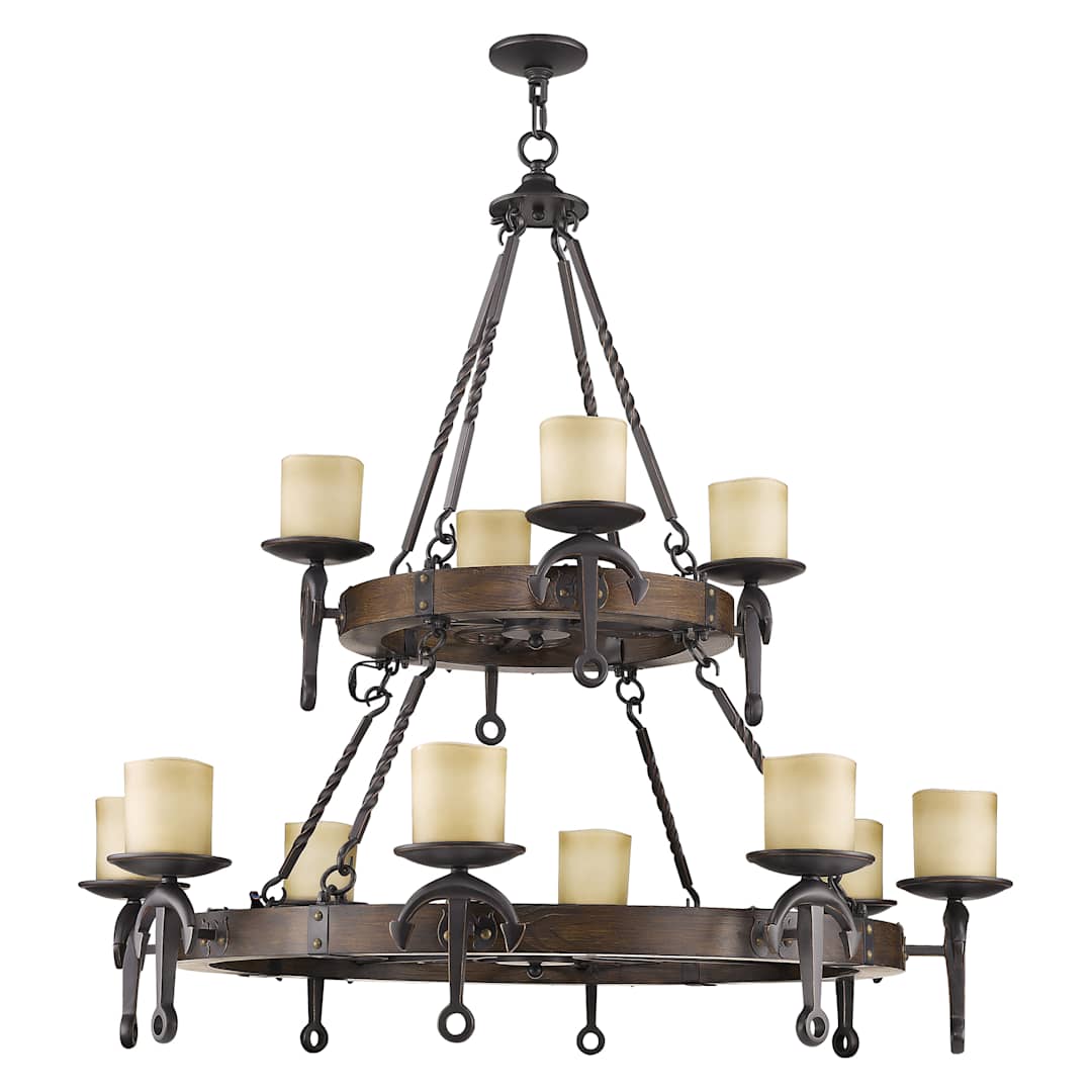 Cape May 12 Light 2 Tier Chandelier