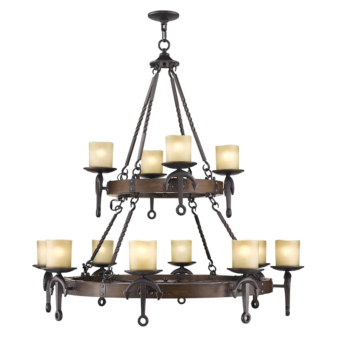 Cape May 12 Light 2 Tier Chandelier