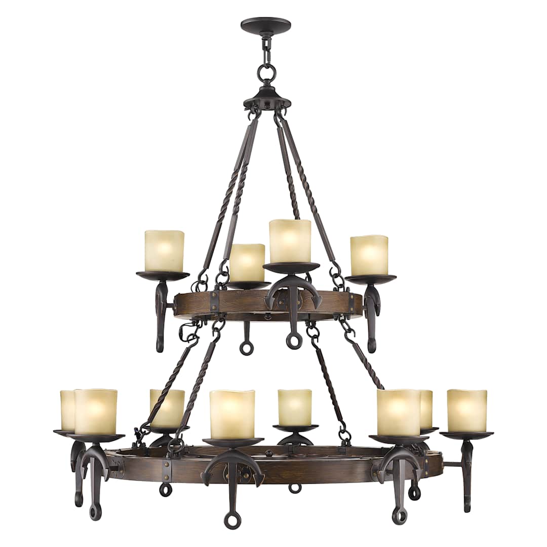 Cape May 12 Light 2 Tier Chandelier