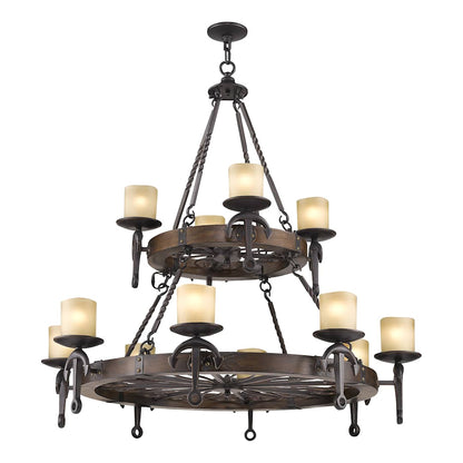 Cape May 12 Light 2 Tier Chandelier