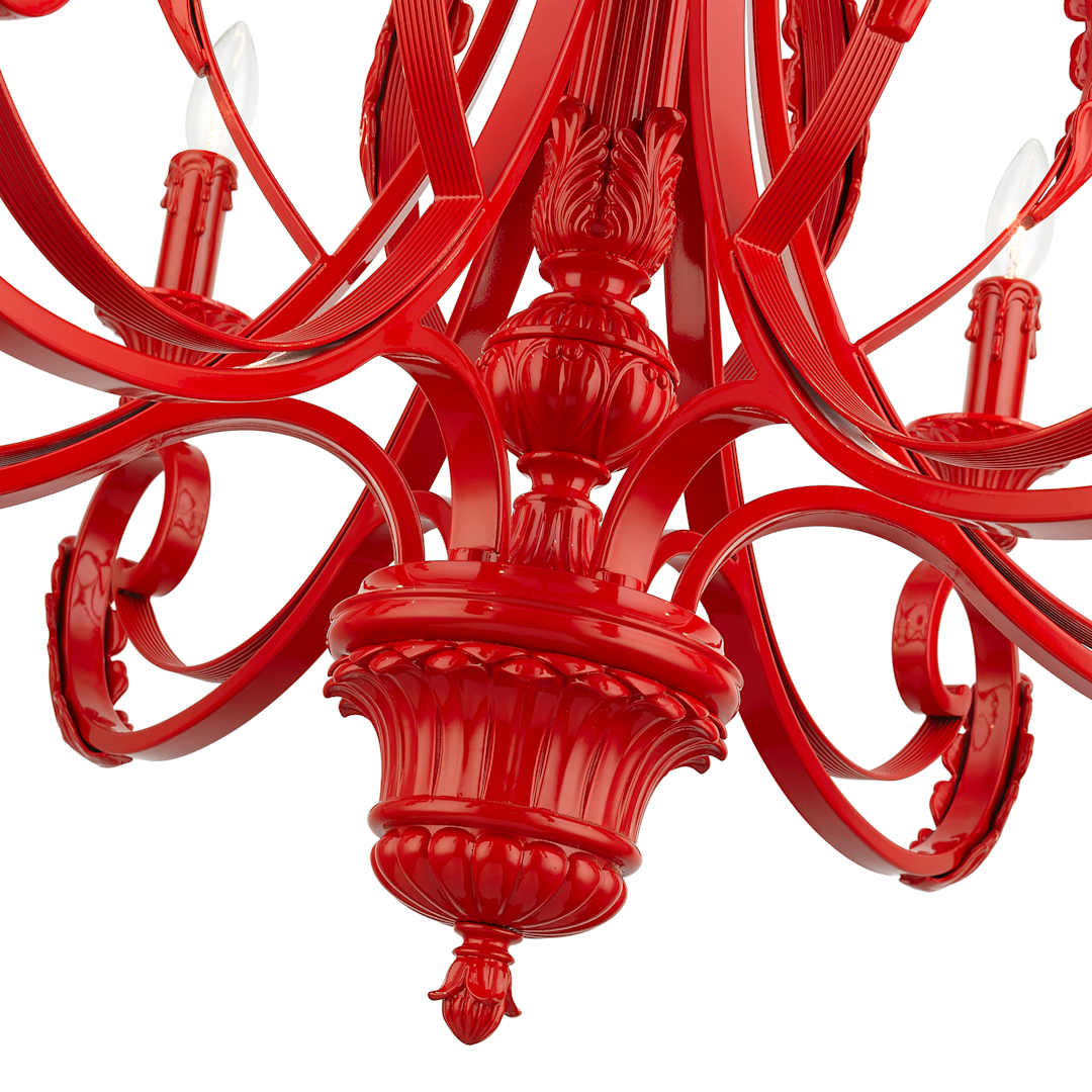 Valencia 6 Light 35" Wide Taper Candle Style Chandelier