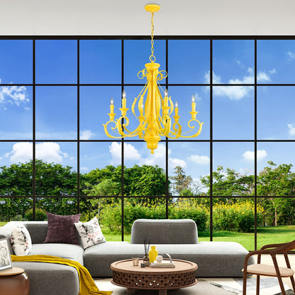 Valencia 6 Light 35" Wide Taper Candle Style Chandelier