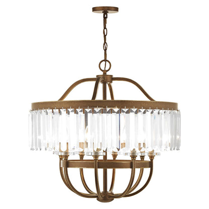 Ashton 8 Light 1 Tier Crystal Chandelier
