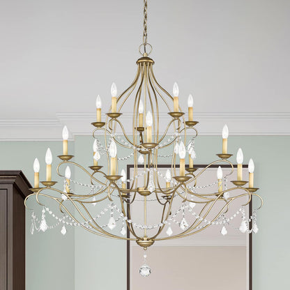 Chesterfield 12 Light 3 Tier Chandelier with Crystal Accents