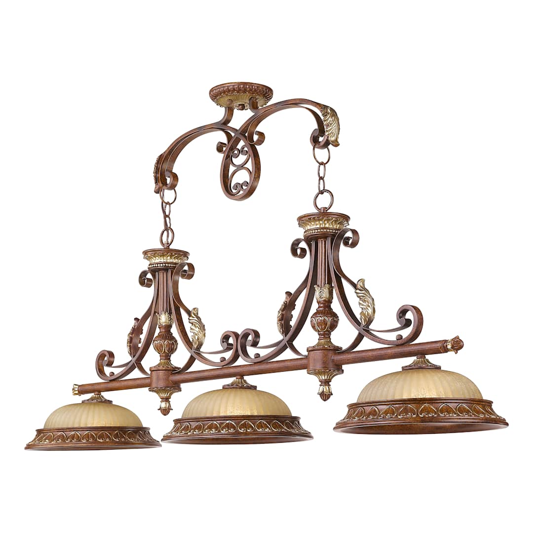 Villa Verona 3 Light 1 Tier Linear Chandelier