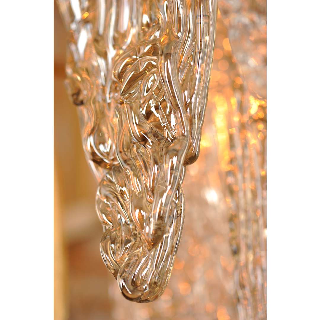 Majestic 10 Light 24" Wide Semi-Flush Waterfall Ceiling Fixture