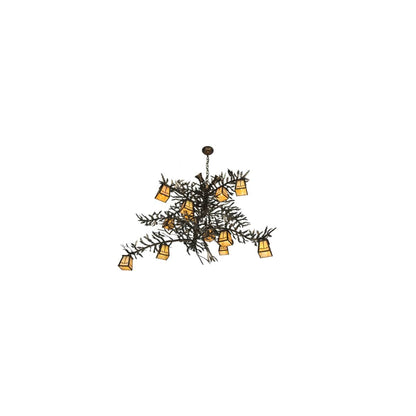 Pine Branch Valley View 15 Light 52" Wide Chandelier