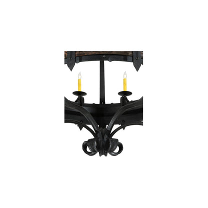 Costello 20 Light 48" Wide Taper Candle Style Chandelier - Wrought Iron Finish