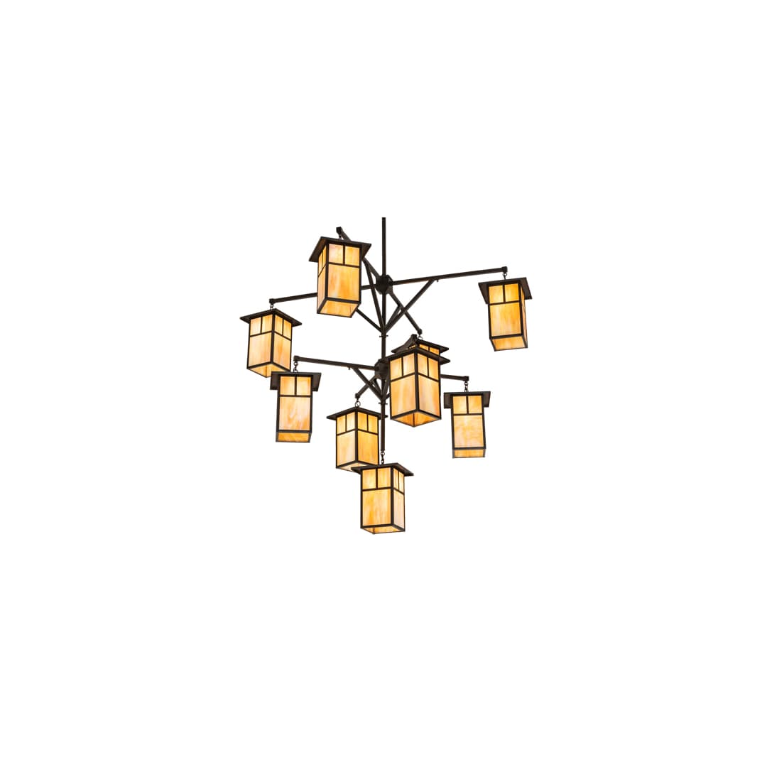 Hyde Park T Mission 9 Light 64" Wide Chandelier