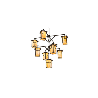 Hyde Park T Mission 9 Light 64" Wide Chandelier