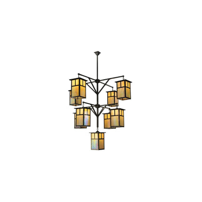 Hyde Park T Mission 9 Light 64" Wide Chandelier