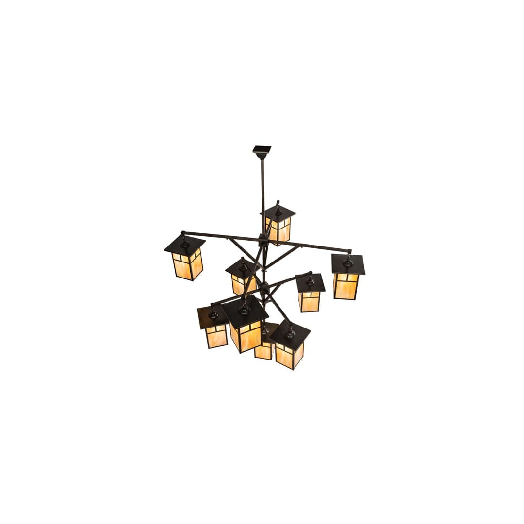 Hyde Park T Mission 9 Light 64" Wide Chandelier