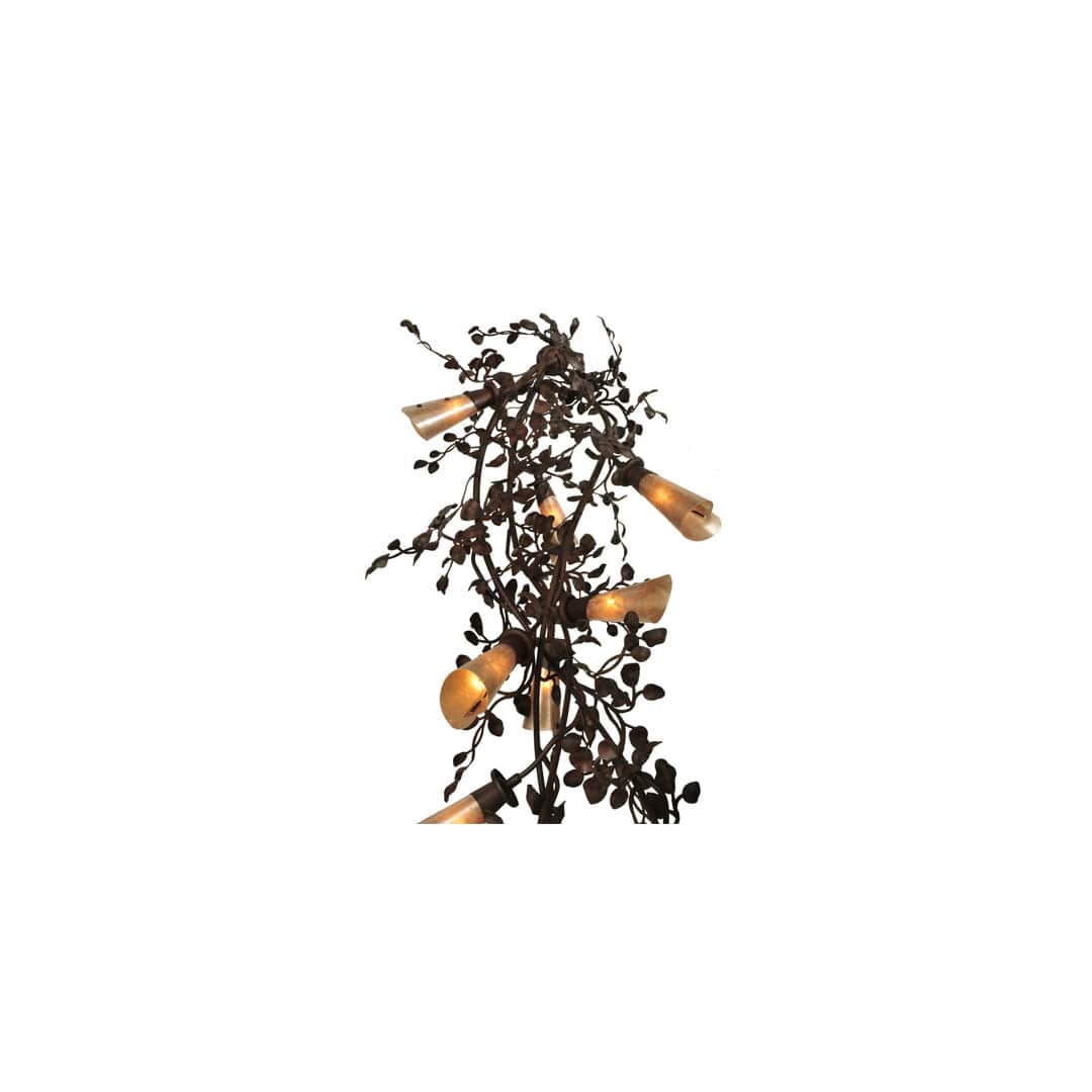 Vinca Vine 30 Light 54" Wide Wrought Iron Waterfall Chandelier