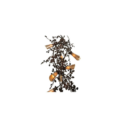 Vinca Vine 30 Light 54" Wide Wrought Iron Waterfall Chandelier