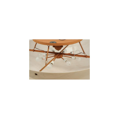 Artesia 8 Light 48" Wide Semi-Flush Bowl Ceiling Fixture - Earth Finish