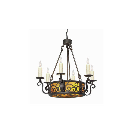 Delano 6 Light 24" Wide Taper Candle Style Chandelier