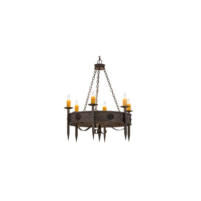 Calandra 6 Light 36" Wide Taper Candle Style Chandelier