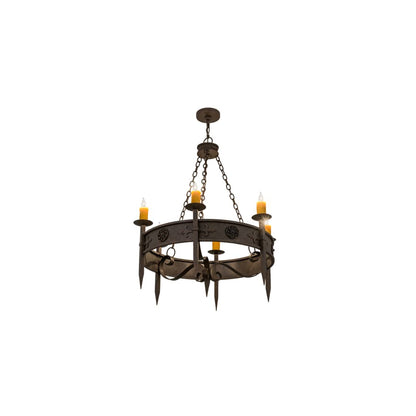 Calandra 6 Light 36" Wide Taper Candle Style Chandelier