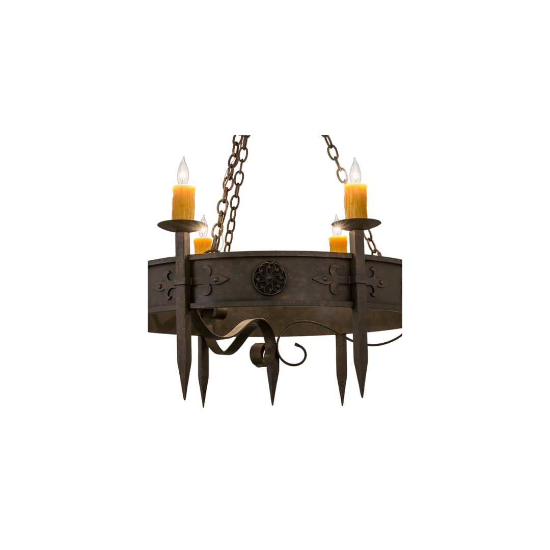 Calandra 6 Light 36" Wide Taper Candle Style Chandelier