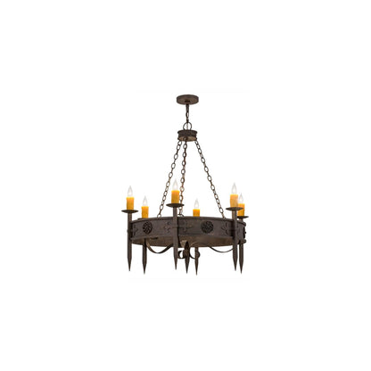 Calandra 6 Light 36" Wide Taper Candle Style Chandelier