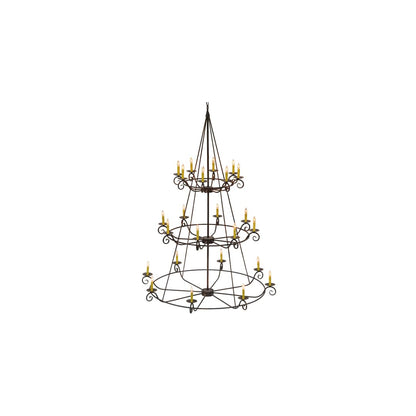 Estrella 24 Light 60" Wide Taper Candle Style Chandelier