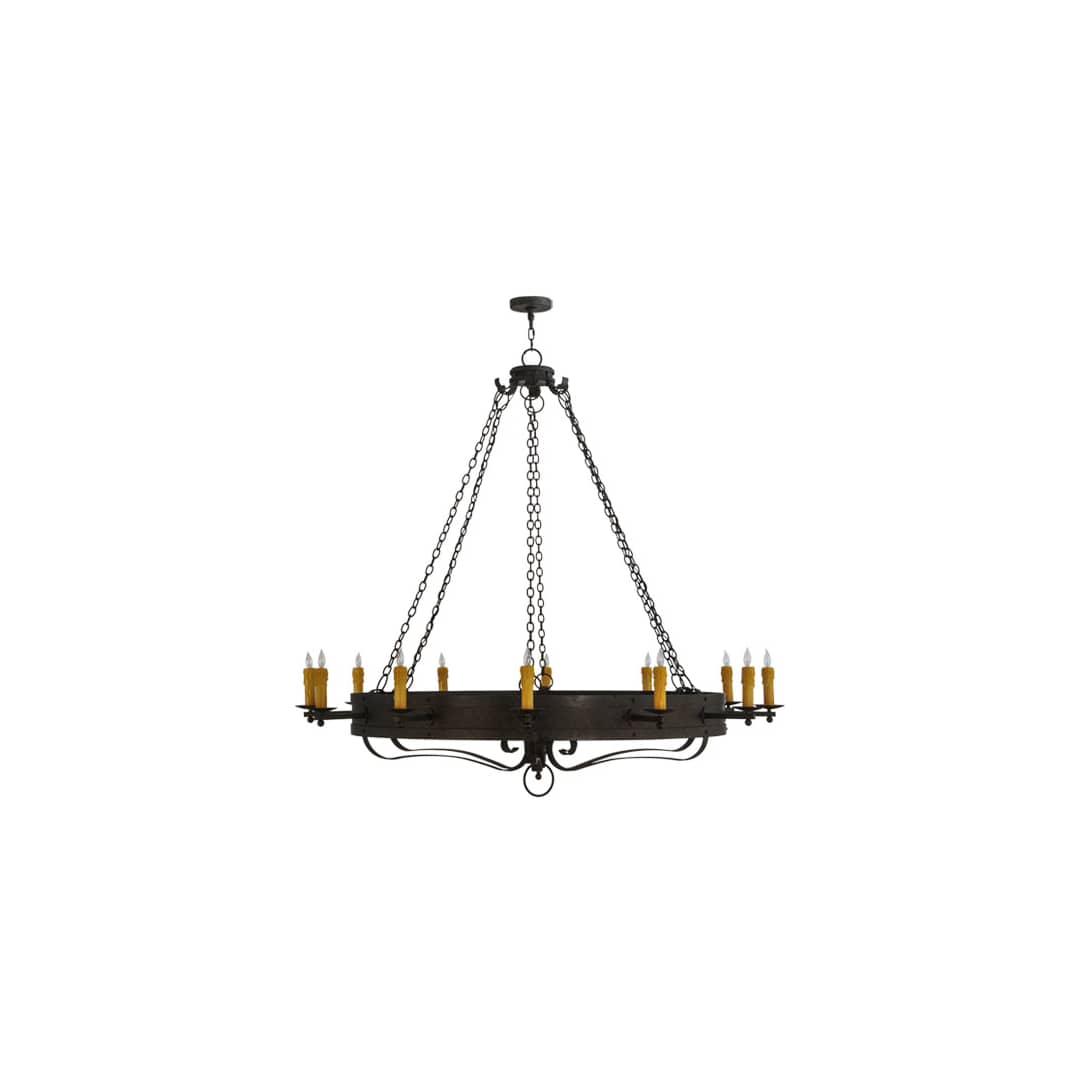 Parnella 12 Light 72" Wide Taper Candle Style Chandelier