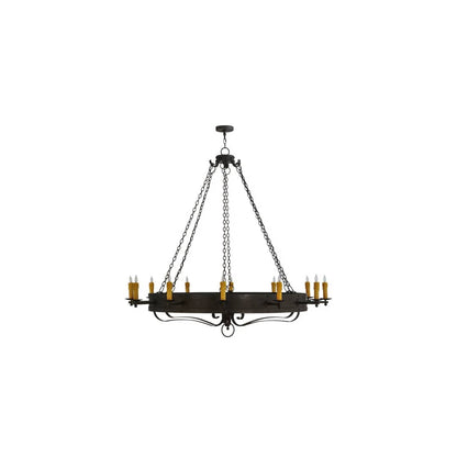 Parnella 12 Light 72" Wide Taper Candle Style Chandelier