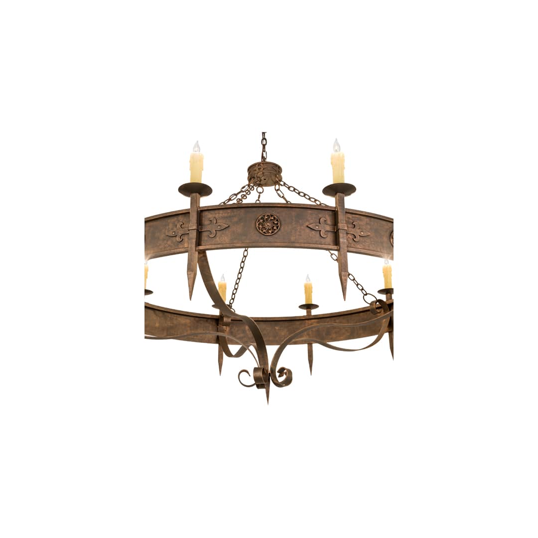 Calandra 10 Light 66" Wide Taper Candle Style Chandelier