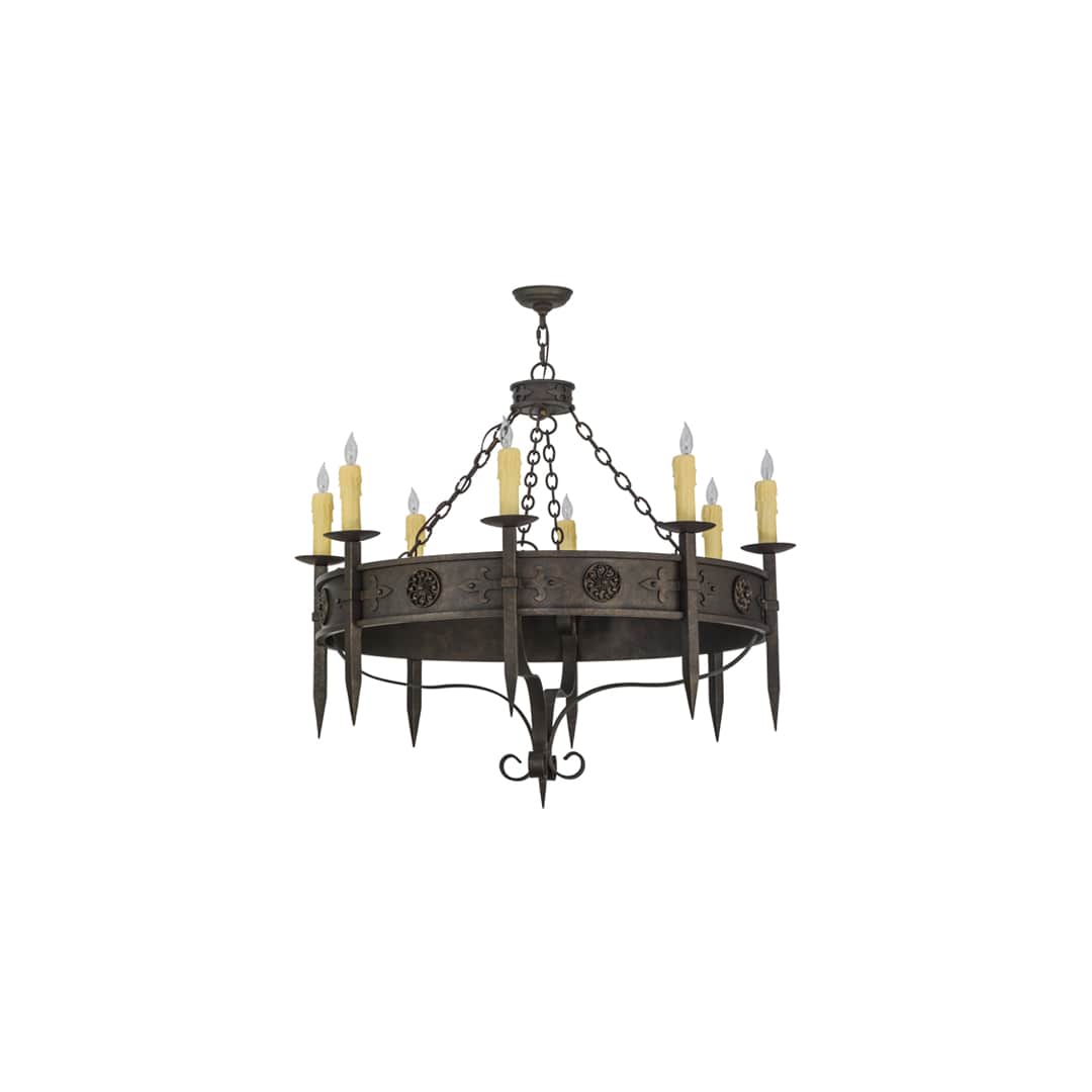 Calandra 8 Light 42" Wide Taper Candle Style Chandelier