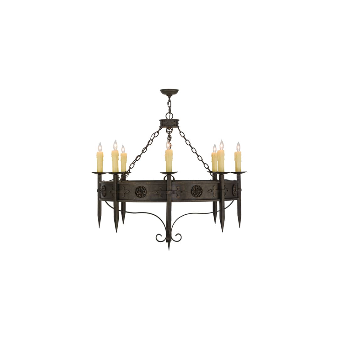 Calandra 8 Light 42" Wide Taper Candle Style Chandelier