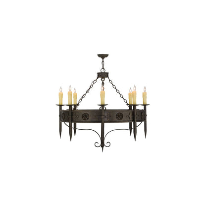 Calandra 8 Light 42" Wide Taper Candle Style Chandelier