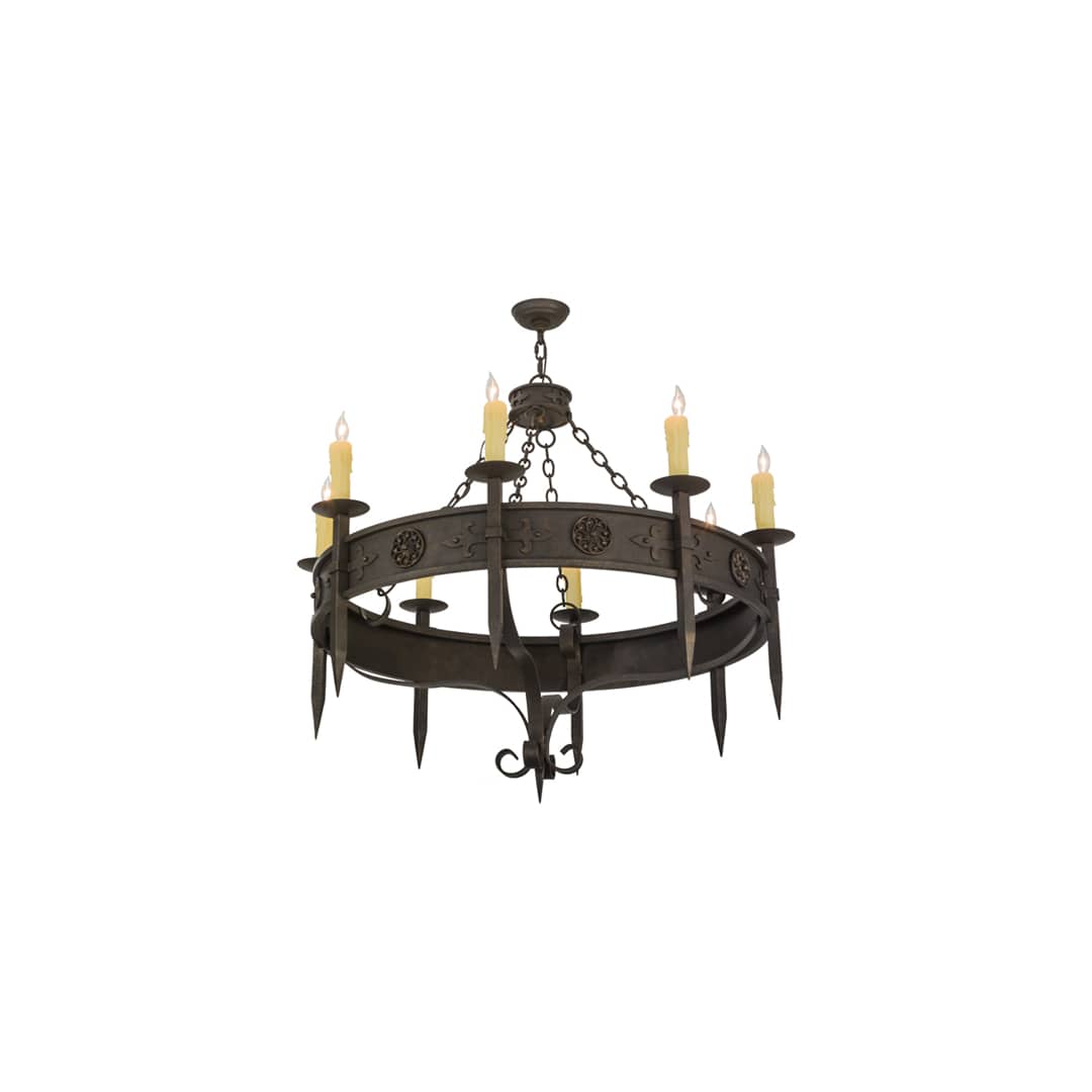 Calandra 8 Light 42" Wide Taper Candle Style Chandelier