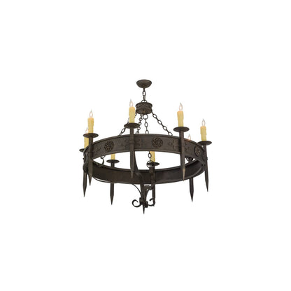 Calandra 8 Light 42" Wide Taper Candle Style Chandelier