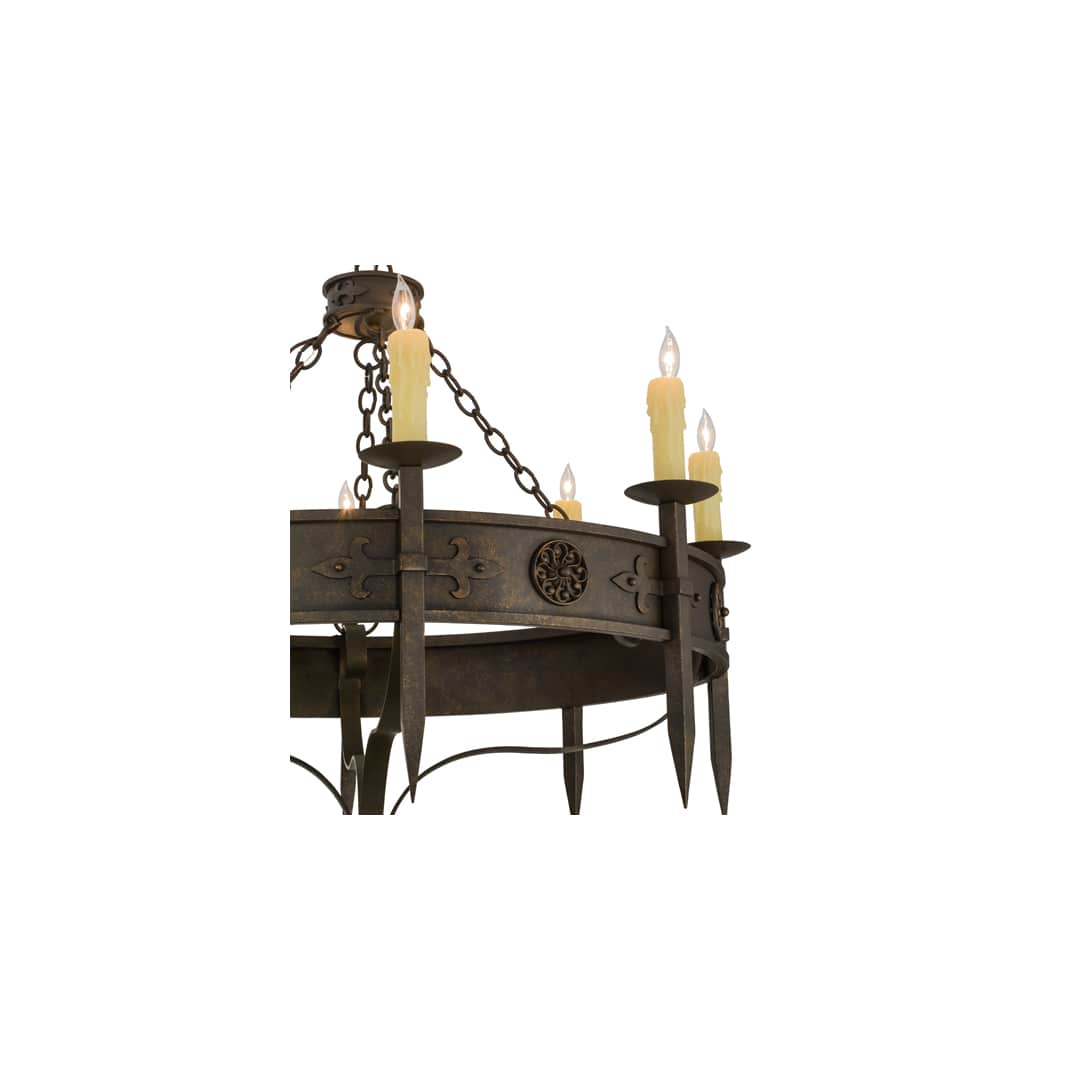 Calandra 8 Light 42" Wide Taper Candle Style Chandelier
