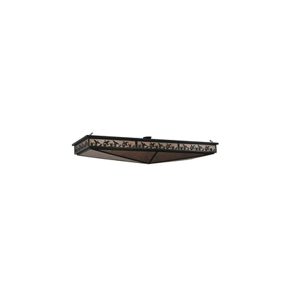 Ducks in Flight 8 Light 80" Wide Semi-Flush Linear Ceiling Fixture