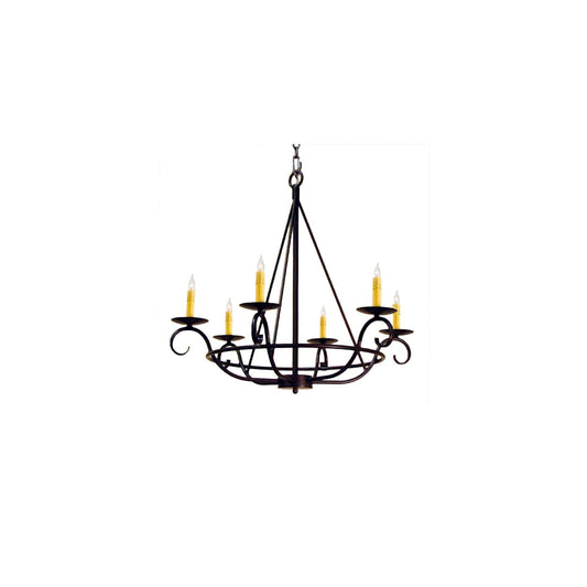 Estrella 6 Light 32" Wide Taper Candle Style Chandelier
