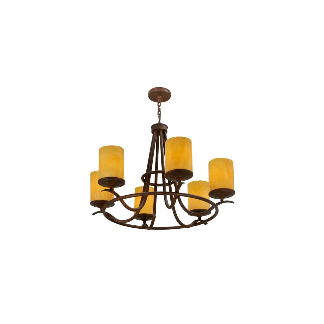 Octavia 6 Light 36" Wide Pillar Candle Style Chandelier