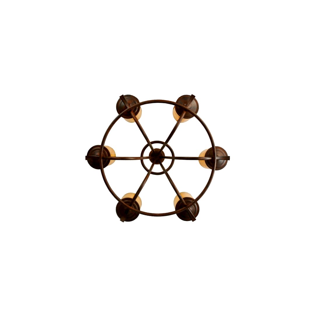 Octavia 6 Light 36" Wide Pillar Candle Style Chandelier